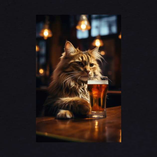 The Original Beer Cat II by JensenArtCo